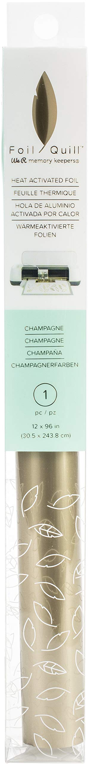 We R Memory Keepers We Quill-12 x96 Roll, New 2019, Foil Crafts, for Electronic Cutting Machines Cricut, Silhouette & Brother, Papercrafts, DIY, Home Décor, Upcycling, Stationery, Rose Gold, One