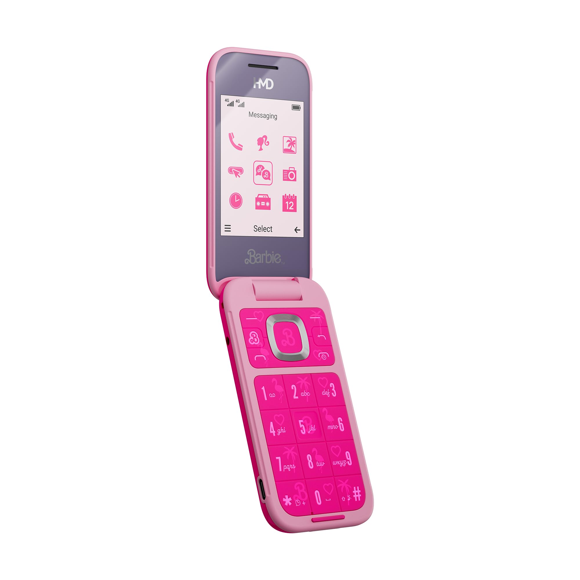 HMD Barbie Phone | Flip | Unlocked | International Version | Pink