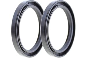 TERACHE Rotary Shaft TC Oil Seal 55x72x8 NBR Double Lip with Garter Spring [Set of 2]