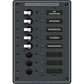 Blue Sea Systems 8059 AC 8 Position Panel, Beige