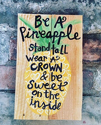 Be A Pineapple Wood Pallet Sign, Pineapple Wooden Signs, Wooden Plaque, Home Decor