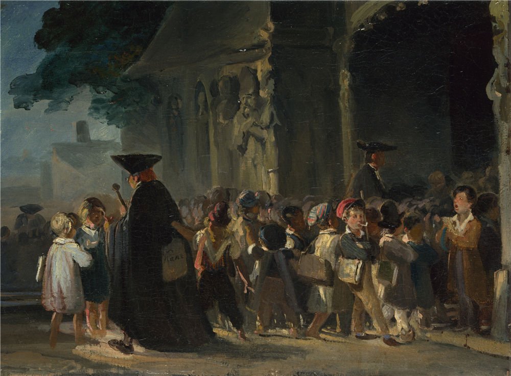 Amazon Com Oil Painting Nicolas Toussaint Charlet Children At A