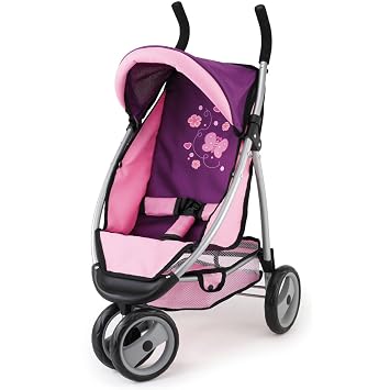 Puppenwagen Jogger Zusammenklappbar Sportlich Pflaume Puppen