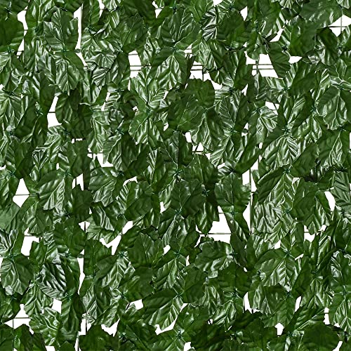 DearHouse Artificial Ivy Privacy Fence Wall Screen, 98.4x39.3in