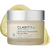 ClarityRx Daily Fruit Antioxidant Moisturizing Mango Face Mask, Plant-Based Creamy Anti-Aging Facial Treatment, Recommended for Mature or Dry Skin (1.7 oz)