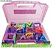 Life Made Better Carrying Organizer Case, Compatible with Magformers and Magna Tiles, Playset Organizer (Pink)