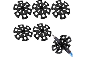 HKYLRAT 6pcs Ski Pole Baskets Replacement, Snow Baskets for Trekking Poles Walking Stick Tips Trekking Pole Basket Ski Suppli