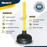 (Set of 2) Mario10 Rubber Sink Plunger 4.52in 5.51in Heavy Duty Unblocker view 3