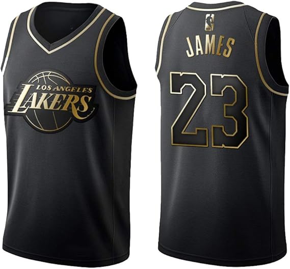 black and gold basketball jersey