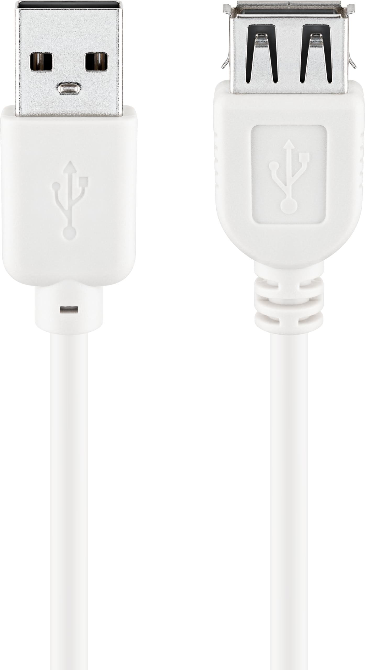 Goobay - Hi-Speed Charging Extension Cable - USB 2.0-3 m - White - 96196