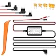 11Ft Micro USB Dash Cam Hardwire Kit - 12V-30V to 5V 2.5A Car Dash Camera Charger Power Supply+4PCS 16AMG Car Fuse Tap&4PCS 5A Blade Fuse for Most Car Dash Camera (Micro USB)