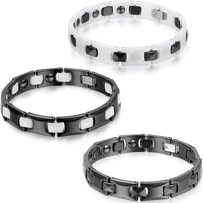 JewelryWe Schmuck Herren Damen Armband, Keramik Porzellan, Klassiker H