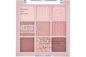 dasique Shadow Palette #16 Violet Knit l Vegan, Cruelty-Free l 9 Blendable Shades in Smooth Matte and Shimmer Finishes with Gorgeous Pearls