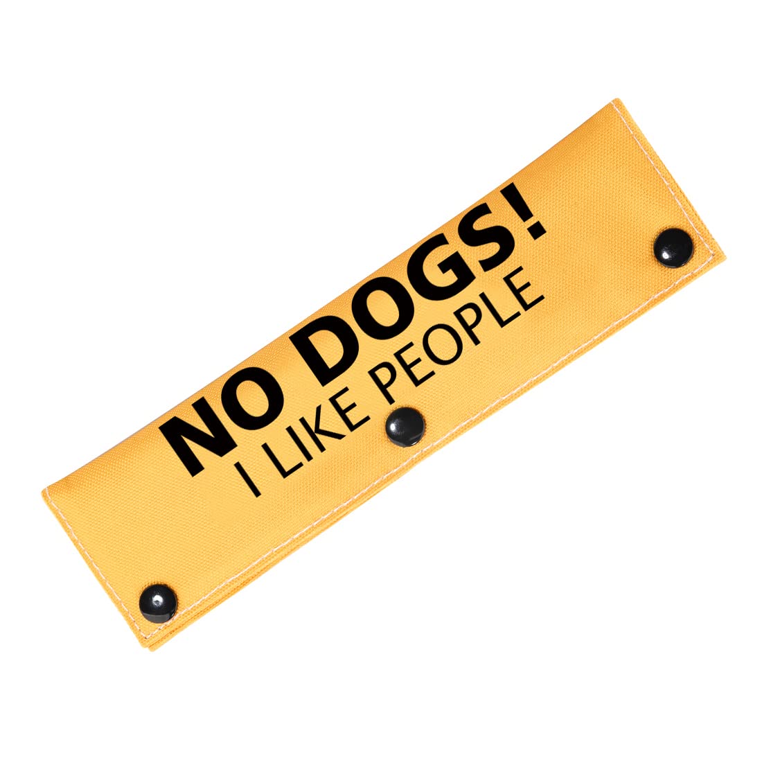 No Dogs/No People Leash Wrap Give Me Space Dog Leash Wrap Rescue Dog Lead Cover (NO DOGS-S)