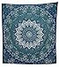 Jaipur Handloom Queen Tie Dye Bohemian Tapestry Elephant Star Mandala Tapestry Blue Tie Dye Star Design Indian Bedspread Twin Tapestry Hippie Wall Decor Mandala Bohemian Tapestry Psychedelic Tapestry