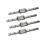 Mssoomm Miniature Linear Sliding Guideway Rail 4Pcs