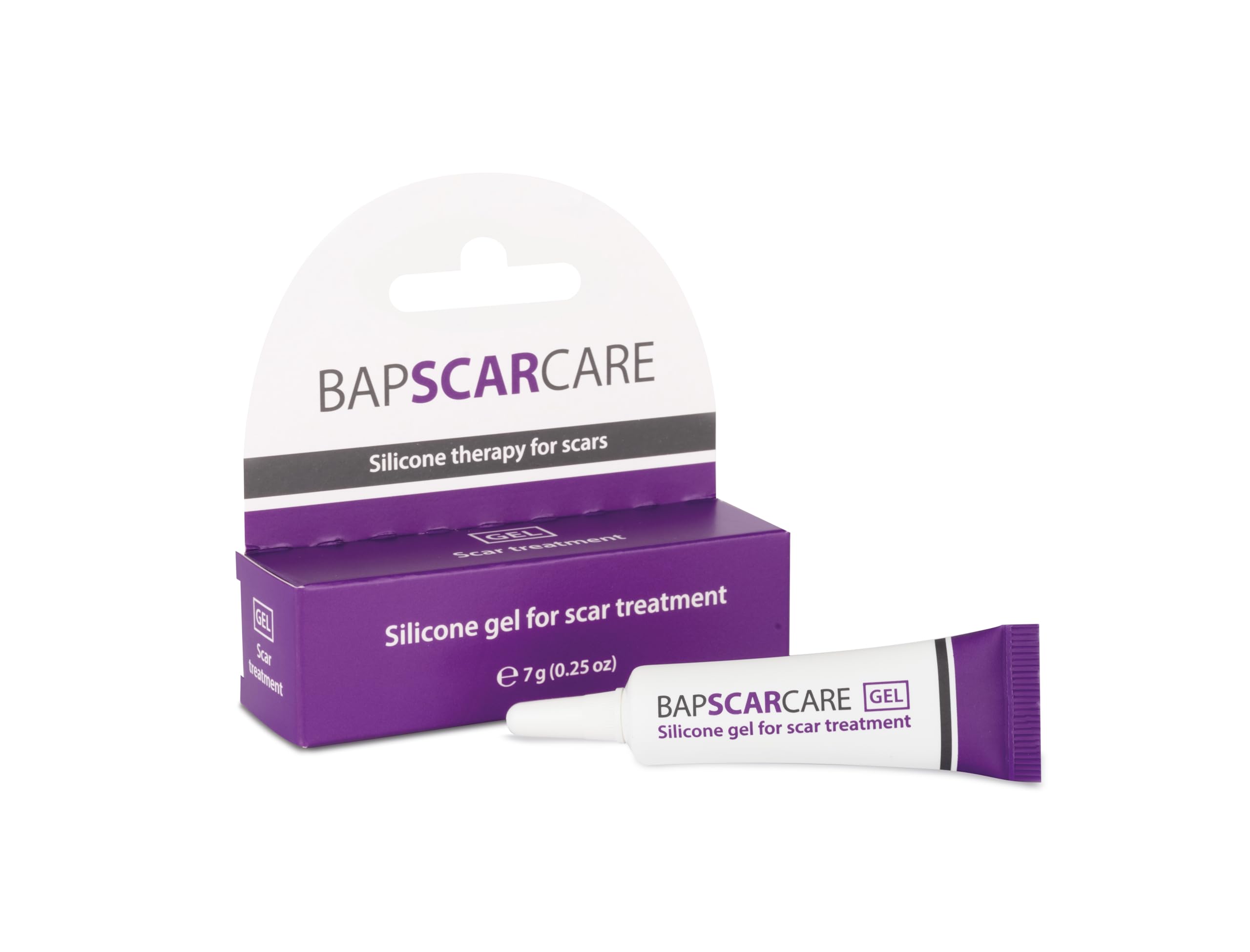 Bapscarcare Silicone Scar Gel | Ideal Scar Treatment for Face, Neck, and Hand Scars | Effective on Old and New Scars | Non-Sticky & Non-Greasy | 7g
