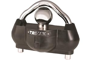 Trimax - UMAX 100 - Trailer Lock for Hitch, Dual Force Security - Trailer Hitch Lock for 1-7/8" - 2-5/16" Couplers, All Coupler Types
