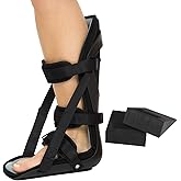 Vive Hard Plantar Fasciitis Night Splint for Men & Women - Stabilizer Brace Relieves Inflammation - Foot Support Boot Features Adjustable Hook and Loop Straps for Achilles Pain Relief