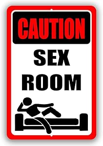 Boys Caution Funny Sex Room Man Cave Metal Decor Tin Sign Indoor and Outdoor use 8