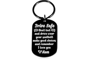 XPENMULBOJA Valentines Day Chirstmas Stocking Stuffers for Teens Boys Girls Birthday Graduation Gift Ideas Drive Safe Keychain for New Driver Sweet 16 18 21st Gifts for Girls Boys Son Daughter Gifts from Mom