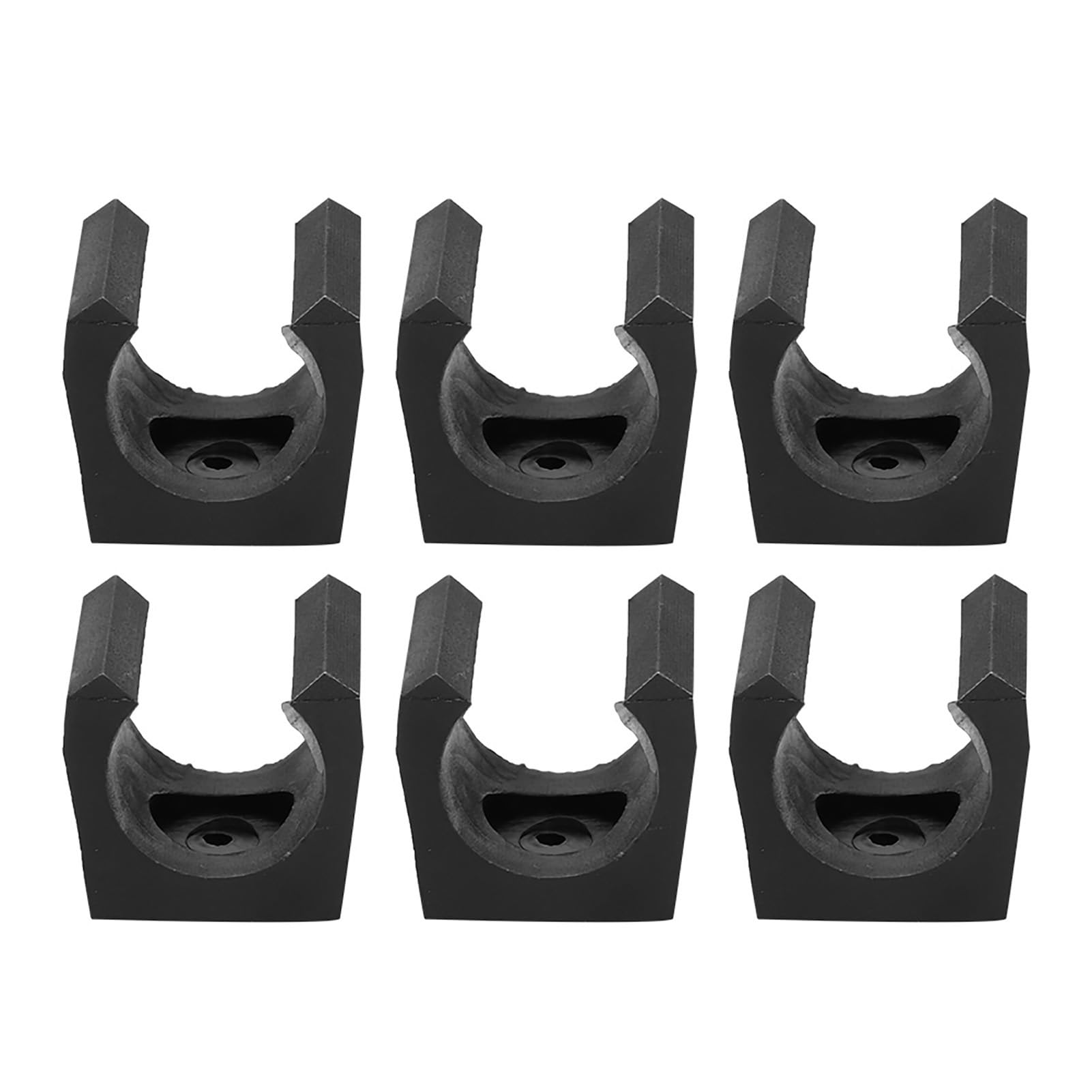 Dioche Pool Cue Clip, 6pcs Plastic Lightweight Billiards Pool Single Holder Mini Rod Organizer Carrier Accessory