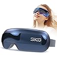 SKG Eye Massager with Heat, Bluetooth Heated Eye Massager for Migraines Relief with Vision Window Music, Soothing Eye Care to