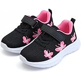 Jusyruno Girls Toddler Sneakers Tennis Shoes Kids Lightweight Breathable Running Athletic Shoe for Toddler/Little Kid/Big Kid