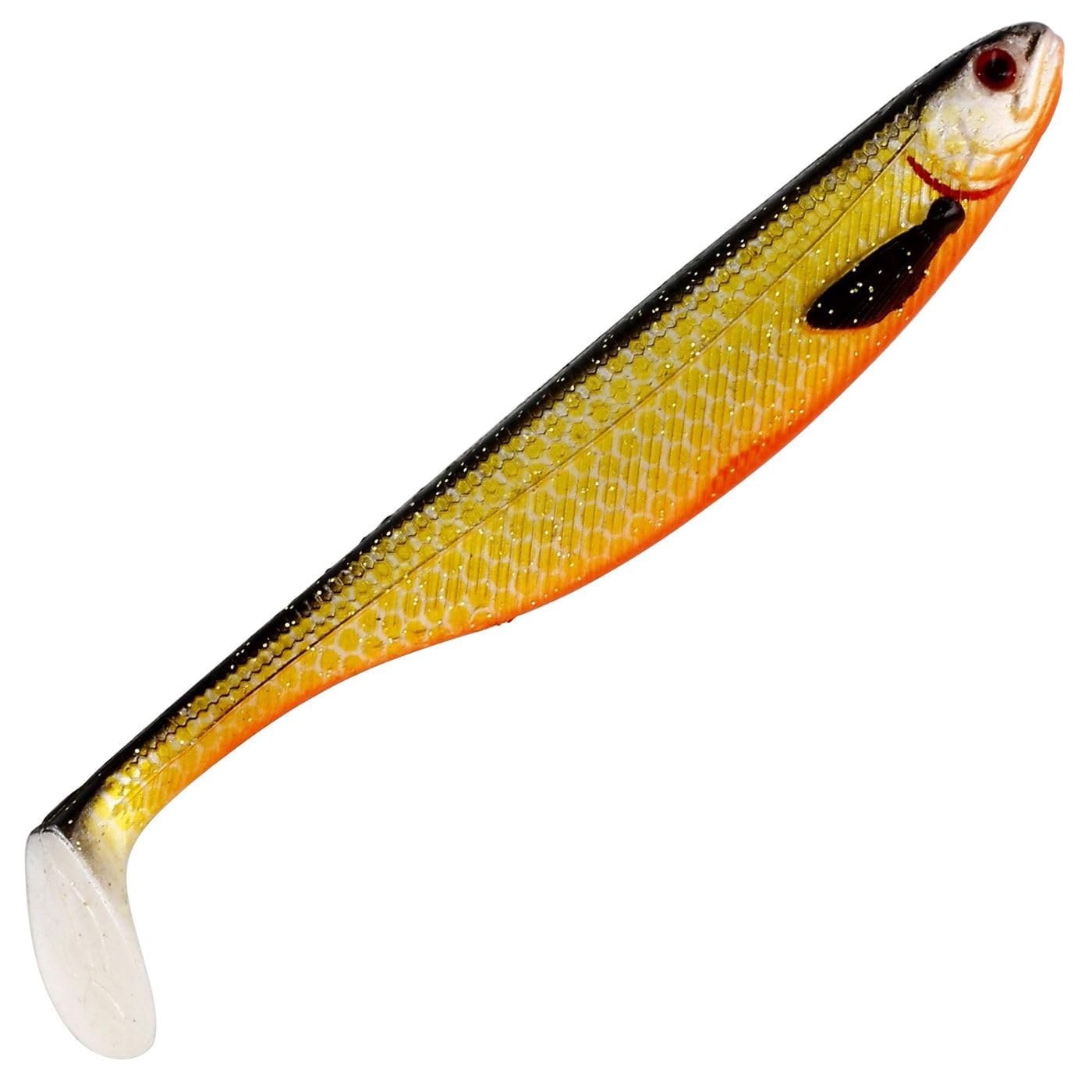 Westin Shad Teez 10 cm, 6 g - 3 rubber fish for spin fishing, perch bait, zander bait, rubber bait, shads, Official Roach