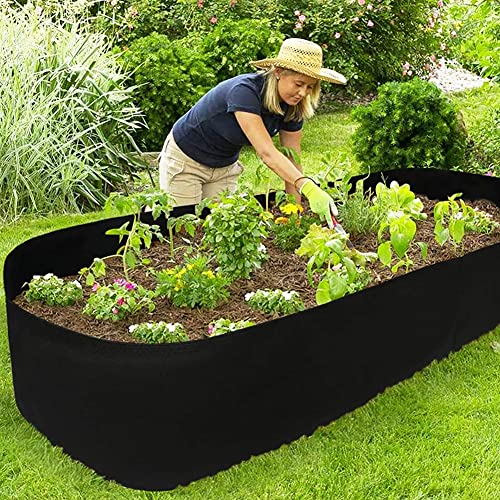 ikanboo Fabric Raised Garden Bed, Raised Planters for Outdoor Plants
