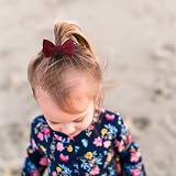 DRESHOW 10 Pack Baby Girl Headbands and Hair Bows Nylon Assorted Colors view 4