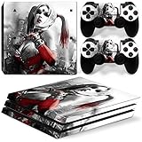 ZoomHit Ps4 PRO Playstation 4 PRO Console Skin Decal Sticker Harley Quinn + 2 Controller Skins Set (Pro Only)