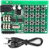 AE11A04 DTMF Module Audio Generator Board, 5-24VDC, Voice Encode Transmitter, MCU Interface, 2.48x1.57x0.51in, with 3.5mm Audio Jack
