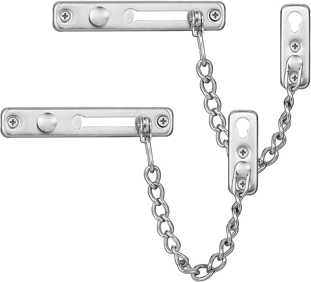 KAFENDA Safety Chain Door Lock Heavy Duty Stainless Steel 170mm Chain