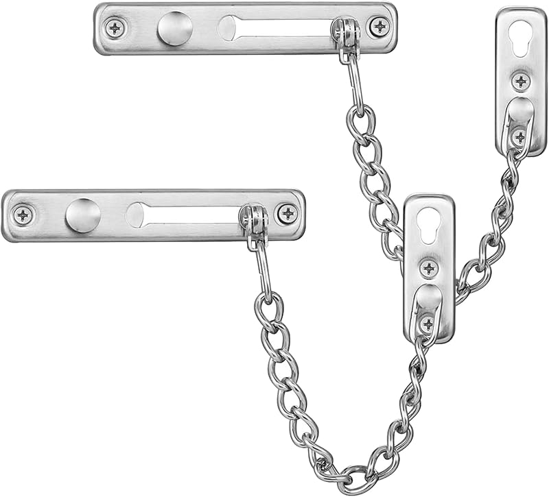 KAFENDA Safety Chain Door Lock Heavy Duty Stainless Steel 170mm Chain