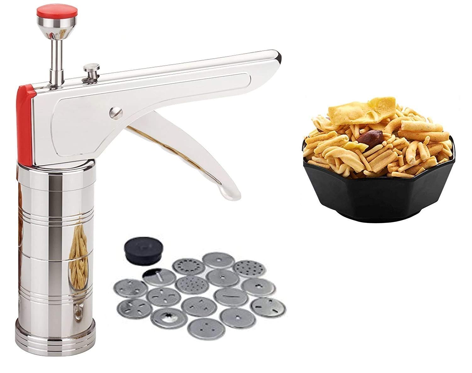 Buy Velson Stainless Steel Kitchen Press with 15 Different Types of