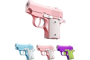 UTOSDAY Fidget Toys for Adults, 1911 3D Printed Small Pistol Toys, Stress Relief Pistol Toys Suitable for Relieving ADHD, Anxiety, Suitable Toys for Friends Adults and Kids Best Gift (Pink)