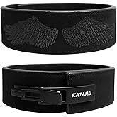 Katamu Premium Leather Lever Weightlifting Belt – Secure Steel Lever, Powerlifting Support for Deadlifts, Squats & Heavy Lifts - Be A Hero