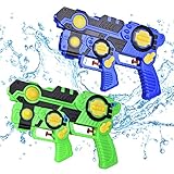 Fun Little Toys Summer Watergun Squirt Toys for Kids, 2-in-1 Water Soaker Blaster Fight Toys, Water Game for Kids, Swimming Pool Toys, Pool Party Favors