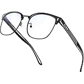 BIRCEN Blue Light Blocking Glasses: Al-Mg Metal Bluelight Computer Clear Glasses for Men Women Anti Eyestrain Office Home