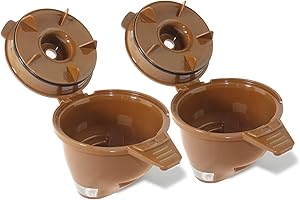 2-Pack Single Serve Ground coffee Brew Basket for Hamiltion FlexBrew Coffee Maker Models 49974 49975 49976 49979 49957 49954 