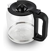 14 Cup Glass Coffee Pot Replacement - Compatible with Cuisinart DCC-3200 Series DCC-2200,DCC-2800,DCC-2600,DCC-1800FR,CBC-7400, CBC-7000PC,CBC-6800 Coffee Makers, Replacement Glass Cofee Carafe