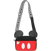 Disney Mickey Mouse Ears & Shorts Black 7" Crossbody Bag