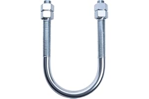U-TURN FASTENERS, INC. U-Turn - 1-1/2 inch Pipe Size U-Bolt with Nuts, Zinc Plated (2 inch ID) (10 Pieces)