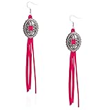 Rustic Couture's Leather Earrings for Women Western