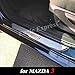 Weigesi Car Accessories Stainless Steel Door Sills Scuff Plate for Mazda 3 Dual Tone Door Sills MAZDA3 2014-2018