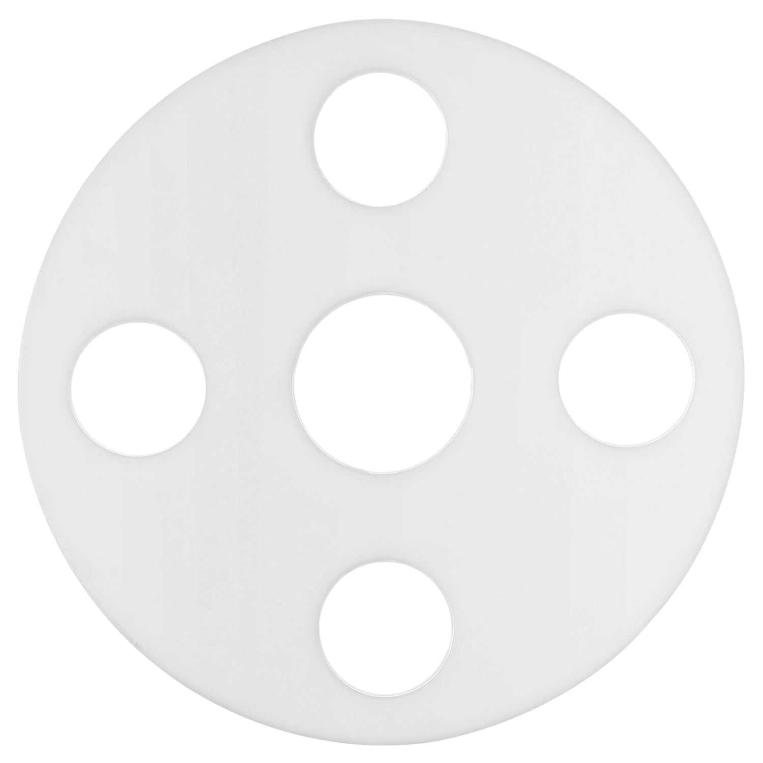 Uxcell 0.75" Silicone Rubber Gasket Flange O-Ring For Vacuum Clamp Ferrule White, Pipe Seal Insert