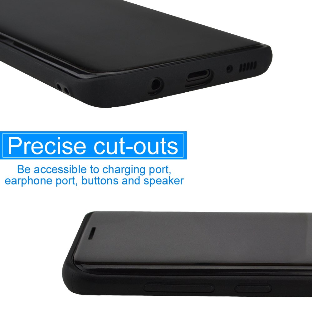 Galaxy S8 Case, iBazal [Business Series] PU Leather Case, Bumper Case Back Cover for Samsung Galaxy S8 (2017) - Black