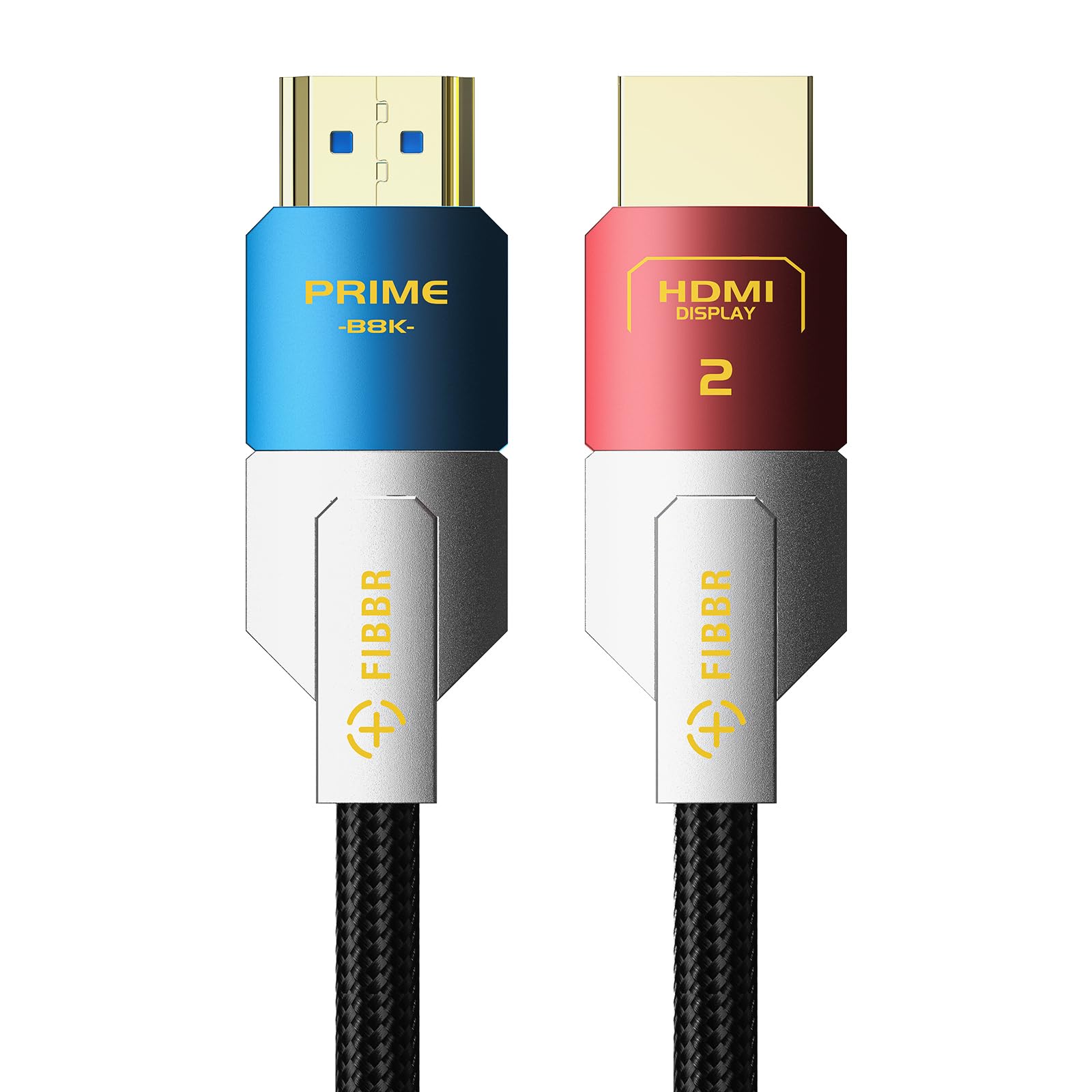 FIBBR 8K Fiber Optic HDMI 2.1 Cable 20M, 48Gbps High-Speed HDMI Cable Support 8K@60Hz, 4K@120Hz/144Hz, HDR10+, eARC, Dolby Vision RTX 3090 for Blu-Ray, PC, Laptop, TV, Projector, PS5/4, and More