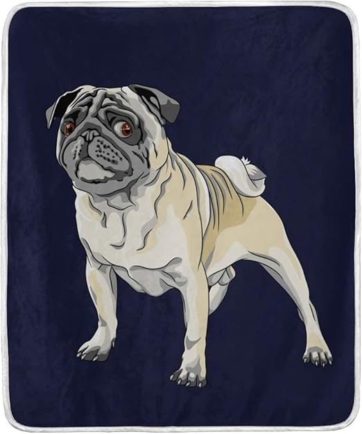 pug blanket amazon